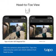 TP-LINK smart κουδούνι με κάμερα Tapo D230S1, Wi-Fi 2K, 6700mAh, Ver 1.0 | ΗΛΕΚΤΡΟΛΟΓΙΚΟΣ ΕΞΟΠΛΙΣΜΟΣ στο smart-tech.gr