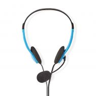 Nedis PC Headset On-Ear Stereo 2x 3.5 mm Blue (CHST100BU) (NEDCHST100BU) | HEADSETS στο smart-tech.gr