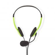 Nedis PC Headset On-Ear Stereo 2x 3.5 mm Green (CHST100GN) (NEDCHST100GN) | HEADSETS στο smart-tech.gr