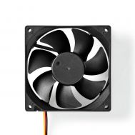 Nedis DC Fan Fan size: 92 mm 3-Pin 26.7 dBA Black (DCFAN9225BK) (NEDDCFAN9225BK) | CASE FANS (Ανεμιστήρες) στο smart-tech.gr