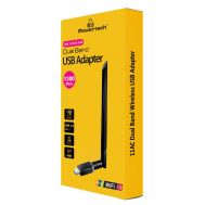 POWERTECH ασύρματος USB αντάπτορας PT-1132, 1300Mbps, 2.4/5GHz, 6dBi | USB - PCI Κάρτες δικτύου στο smart-tech.gr
