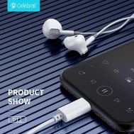 CELEBRAT earphones με μικρόφωνο D12, USB-C, 1.2m, μαύρα | Ακουστικά Bluetooth στο smart-tech.gr