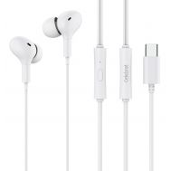 CELEBRAT earphones με μικρόφωνο D13, USB-C, 1.2m, λευκά | Ακουστικά Bluetooth στο smart-tech.gr