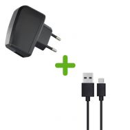 Φορτιστής Ταξιδίου USB 5V 500 mAh Bulk + Data Cable Ancus USB AM to Micro USB B Black 20 cm | ΦΟΡΤΙΣΤΕΣ / ΤΡΟΦΟΔΟΤΙΚΑ USB στο smart-tech.gr