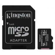 Kingston Micro Secure Digital 64GB microSDXC Canvas Select Plus 80R CL10 UHS-I Card + SD Adapter (SDCS2/64GB) | Κάρτες μνήμης MicroSD στο smart-tech.gr