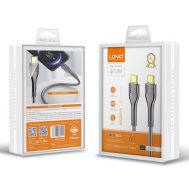 LDNIO καλώδιο USB-C σε USB-C LC651C, 65W, 1m, γκρι | Καλώδια USB-C (Type-C) στο smart-tech.gr