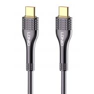 LDNIO καλώδιο USB-C σε USB-C LC651C, 65W, 1m, γκρι | Καλώδια USB-C (Type-C) στο smart-tech.gr