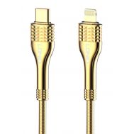 LDNIO καλώδιο Lightning σε USB-C LC651I, 30W, 1m, χρυσό | Καλώδια USB-C (Type-C) στο smart-tech.gr