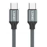 LDNIO καλώδιο USB-C σε USB-C LC442C, 65W PD, 2m, γκρι | Καλώδια USB-C (Type-C) στο smart-tech.gr