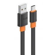 CELEBRAT καλώδιο USB-C σε USB CB-33C, flat, 3A, 1m, μαύρο | Καλώδια USB-C (Type-C) στο smart-tech.gr
