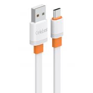 CELEBRAT καλώδιο USB-C σε USB CB-33C, flat, 3A, 1m, λευκό | Καλώδια USB-C (Type-C) στο smart-tech.gr