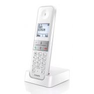 PHILIPS ασύρματο τηλέφωνο D4701W/34, με ελληνικό μενού, λευκό | Ασύρματα τηλέφωνα στο smart-tech.gr