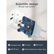 LDNIO φορτιστής τοίχου Q229 με καλώδιο, USB & USB-C, 20W PD, λευκός | ΦΟΡΤΙΣΤΕΣ / ΤΡΟΦΟΔΟΤΙΚΑ USB στο smart-tech.gr