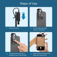 APEXEL φακός μικροσκόπιο APL-MS002 για smartphone κάμερα, 200x zoom, LED | ΛΟΙΠΑ ΑΞΕΣΟΥΑΡ στο smart-tech.gr