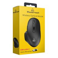 POWERTECH ασύρματο ποντίκι PT-1152, USB & USB-C δέκτη, 1600DPI, μαύρο | ΠΟΝΤΙΚΙΑ (MOUSE) στο smart-tech.gr