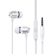 USAMS earphones με μικρόφωνο EP-42, 3.5mm, 1.2m, λευκά | Ακουστικά Bluetooth στο smart-tech.gr
