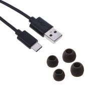 Καλώδιο σύνδεσης USB-C Μαύρο 30cm και Δώρο 2 σετ Earbuds | Ακουστικά με μικρόφωνο (Handsfree) στο smart-tech.gr