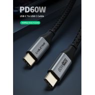 CABLETIME καλώδιο USB-C σε USB-C CT-CMCM, 60W, 480Mbps, 2m, μαύρο | Καλώδια USB-C (Type-C) στο smart-tech.gr