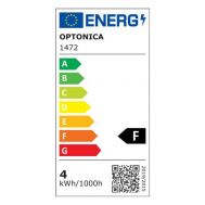 OPTONICA LED λάμπα candle C35 1472, Filament, 4W, 2700K, 400lm, E14 | Λάμπες - Λαμπτήρες - Φωτιστικά στο smart-tech.gr