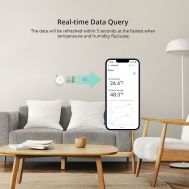 SONOFF smart αισθητήρας θερμοκρασίας & υγρασίας SNZB-02P, ZigBee | Ανιχνευτές Aερίων, Nερού και Kαπνού στο smart-tech.gr