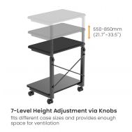 BRATECK βάση δαπέδου για PC CPB28-01 με ροδάκια, 2 ράφια, έως 80kg | ΒΑΣΕΙΣ ΣΤΗΡΙΞΗΣ ΣΥΣΚΕΥΩΝ στο smart-tech.gr