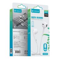 CELEBRAT earphones με μικρόφωνο E500, USB-C, 1.2m, λευκά | Ακουστικά Bluetooth στο smart-tech.gr