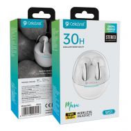 CELEBRAT earphones με θήκη φόρτισης W51, True Wireless, λευκά | Ακουστικά Bluetooth στο smart-tech.gr