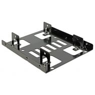 DELOCK Tray μετατροπής από 3.5" σε 2x 2.5", Metal, Black | ΘΗΚΕΣ ΣΚΛΗΡΩΝ ΔΙΣΚΩΝ στο smart-tech.gr