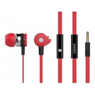 CELEBRAT Earphones με μικρόφωνο D1, on/off, 10mm, 1.2m flat, κόκκινα | Ακουστικά Bluetooth στο smart-tech.gr