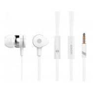 CELEBRAT Earphones με μικρόφωνο D1, on/off, 10mm, 1.2m flat, λευκά | Ακουστικά με μικρόφωνο (Handsfree) στο smart-tech.gr