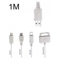 POWERTECH καλώδιο USB 2.0  4 in 1, 1m, λευκό | ΚΑΛΩΔΙΑ & ADAPTORS στο smart-tech.gr