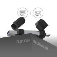 SILICON POWER USB Flash Drive C51, USB/USB-C, 256GB, 200MBps, ασημί | USB FLASH DRIVES - STICKS στο smart-tech.gr