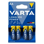 VARTA αλκαλικές μπαταρίες Longlife Power, AA/LR6, 1.5V, 4τμχ | ΑΛΚΑΛΙΚΕΣ ΜΠΑΤΑΡΙΕΣ στο smart-tech.gr