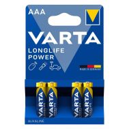 VARTA αλκαλικές μπαταρίες Longlife Power, AAA/LR03, 1.5V, 4τμχ | ΑΛΚΑΛΙΚΕΣ ΜΠΑΤΑΡΙΕΣ στο smart-tech.gr
