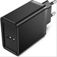 VENTION USB Wall Charger (12W) EU Black (FAAB0-EU) (VENFAAB0-EU) | ΦΟΡΤΙΣΤΕΣ / ΤΡΟΦΟΔΟΤΙΚΑ USB στο smart-tech.gr
