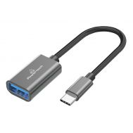 POWERTECH αντάπτορας USB-C σε USB 3.0 PTR-0146, 10 Gbps, γκρι | Καλώδια USB-C (Type-C) στο smart-tech.gr