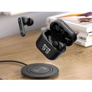 POWERTECH earphones με θήκη φόρτισης PT-1227, TWS, ENC, 30/480mAh, μαύρα | Ακουστικά Bluetooth στο smart-tech.gr