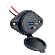 POWERTECH πρίζα USB για σκάφη & οχήματα PTL-007, USB & USB-C, 36W, IP65 | ΦΟΡΤΙΣΤΕΣ USB ΑΥΤΟΚΙΝΗΤΟΥ στο smart-tech.gr