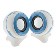 Ηχείο Stereo Multimedia Ezeey Q8 με σύνδεση 3.5mm και USB φόρτιση, 3W x 2, Λευκό - Μπλέ | ΗΧΕΙΑ ΓΙΑ PC στο smart-tech.gr