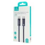 USAMS καλώδιο USB-C σε USB-C US-SJ660, 100W, 480Mbps, 1.2m, μαύρο | Καλώδια USB-C (Type-C) στο smart-tech.gr