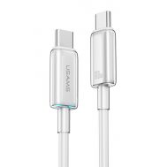 USAMS καλώδιο USB-C σε USB-C US-SJ660, 100W, 480Mbps, 1.2m, λευκό | Καλώδια USB-C (Type-C) στο smart-tech.gr