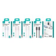 USAMS καλώδιο USB-C σε USB-C US-SJ691, 60W, 480Mbps, 1m, λευκό | Καλώδια USB-C (Type-C) στο smart-tech.gr