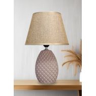 POWERTECH επιτραπέζιο φωτιστικό HLL-0143, E27, κεραμική βάση, ροζ/χρυσό | Λάμπες - Λαμπτήρες - Φωτιστικά στο smart-tech.gr