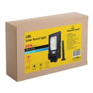 POWERTECH LED ηλιακός προβολέας PT-1269 με αισθητήρα κίνησης, 50W, 3500mA, IP65 | Σταθεροί προβολείς LED στο smart-tech.gr
