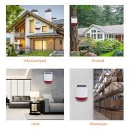 POWERTECH ηλιακή σειρήνα PT-1287, εξωτερικού χώρου, 120dB, κόκκινη | ΣΕΙΡΗΝΕΣ στο smart-tech.gr