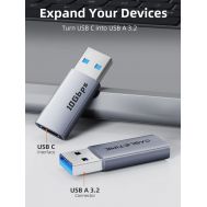 CABLETIME αντάπτορας USB-C σε USB CT-AMCF10-AG, 10Gbps, 15W, γκρι | Καλώδια USB-C (Type-C) στο smart-tech.gr