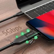 CABLETIME αντάπτορας USB-C σε USB CT-CMAF, 5Gbps, 10.5W, μαύρος | Καλώδια USB-C (Type-C) στο smart-tech.gr