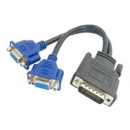 POWERTECH αντάπτορας DMS-59 σε 2x VGA CAB-DMS002, 0.20m, μαύρος | Λοιπά Καλώδια, Adaptors & Μετατροπείς στο smart-tech.gr