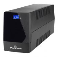 POWERTECH UPS Line Interactive PT-1800LCD με οθόνη, 1800VA, 1080W, 4x Schuko, 2x RJ45/RJ11, USB Type B | ΣΥΣΤΗΜΑΤΑ UPS - ΣΤΑΘΕΡΟΠΟΙΗΤΕΣ ΤΑΣΗΣ στο smart-tech.gr