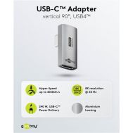 GOOBAY αντάπτορας USB-C 74443, γωνιακός 90°, USB4, 240W, 40Gbps, 8K, γκρι | Καλώδια USB-C (Type-C) στο smart-tech.gr